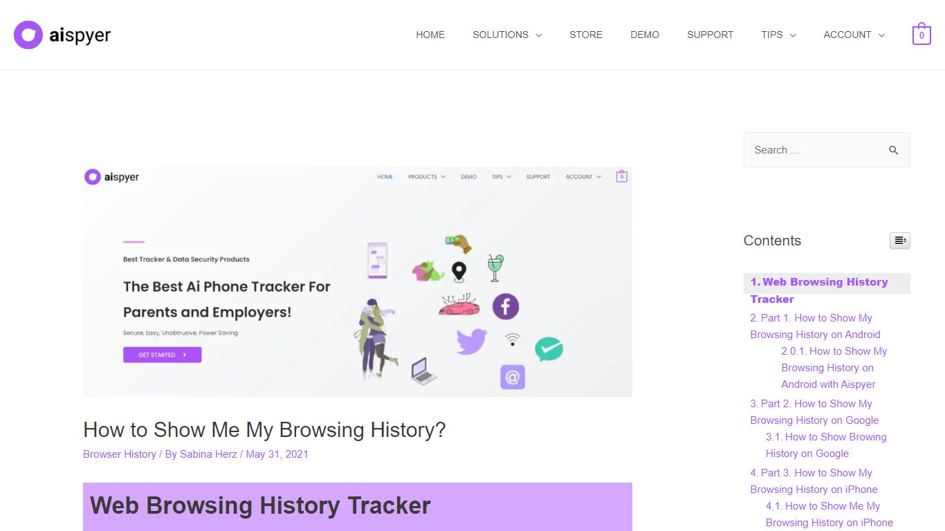 How to Show Me My Browsing History? - www.aispyer.com