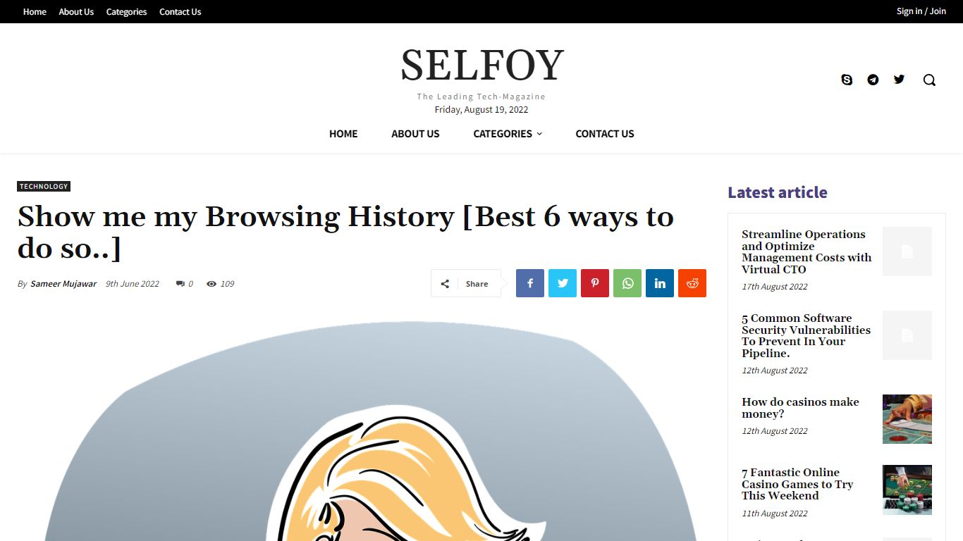 Show Me My Browsing History - Selfoy.com